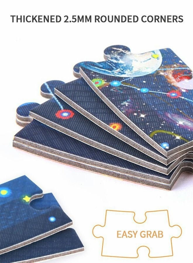 بايبي الفضاء المسافر الفضاء بانوراما 1000 قطعة بانوراما رائد الفضاء بازل قطع لغز بانوراما ألعاب تعليمية للتعلم للأطفال - Image 2