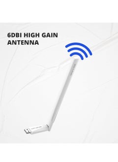 LB-LINK LB-LINK Dual Band Wi-Fi Adapter | 650Mbps Speed | Dual-Band Wi-Fi Adapter (2.4G+5G) | 6dBi High-gain Antenna | Plug & Play | WiFi Dongle  - Image 4