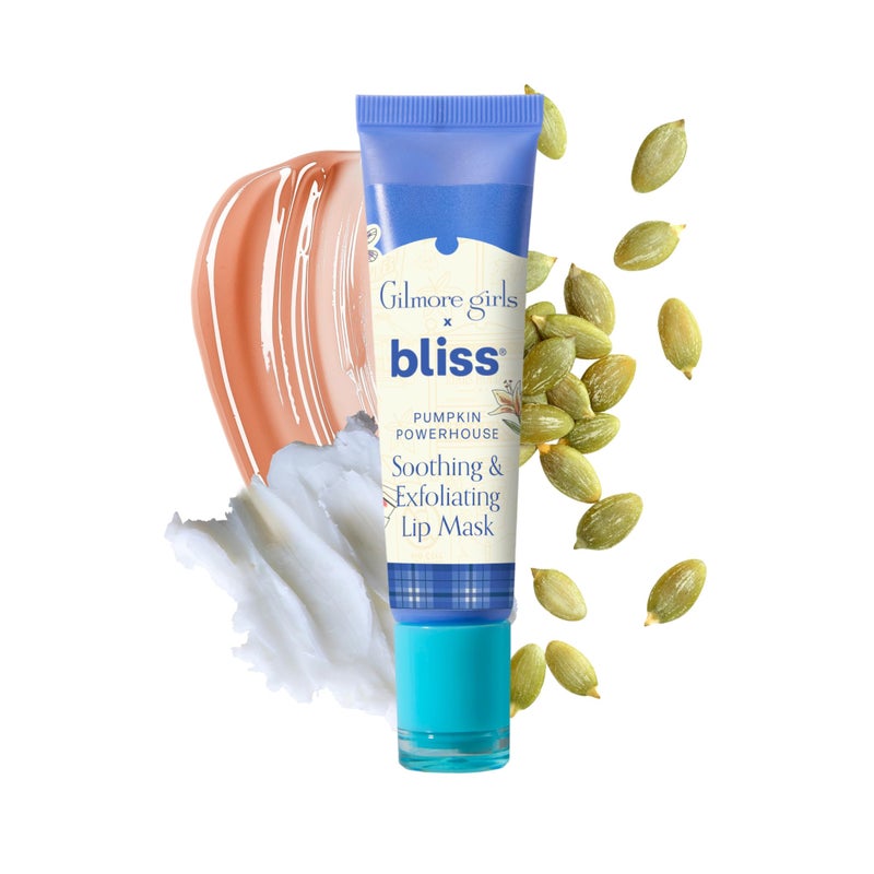 BLISS Gilmore Girls x Bliss Pumpkin Powerhouse Exfoliating & Soothing Lip Mask | Hydrating Overnight Lip Balm Mask for Dry Lips - Image 1