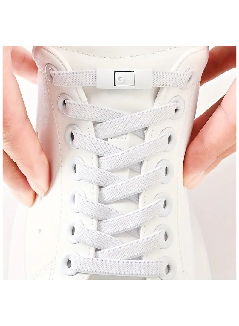 مجموعة مكونة من زوج واحد من أربطة الأحذية ذات الربط الحر، وقطعتين من أربطة الأحذية المرنة وقطعتين من مشابك أربطة الأحذية للأحذية - Image 2