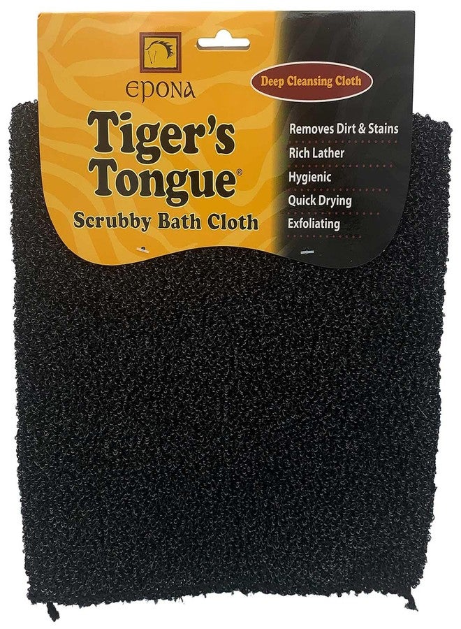 Epona Tigers Tongue Scrubby Bath Cloth Black - Image 1