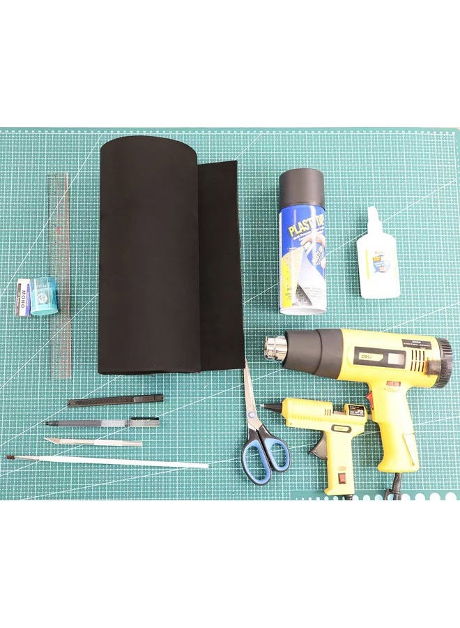 OISAKLD ورقة فوم EVA 13.7"×39" سوداء بسماكة 4mm-10mm لنماذج الكوسبلاي - Image 3