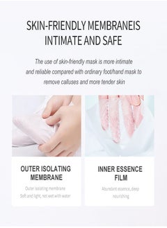 APPTI 2 Pcs Rose Milk Hand Mask, Moisturizing Repair Rough and Dry Skin for Men and Women, SPA Gloves for Hands Exfoliating Hand Peeling Masks for Soothing and Whitening Rough Skin  - Image 4