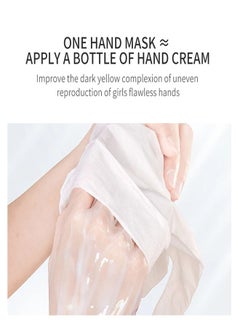 APPTI 2 Pcs Rose Milk Hand Mask, Moisturizing Repair Rough and Dry Skin for Men and Women, SPA Gloves for Hands Exfoliating Hand Peeling Masks for Soothing and Whitening Rough Skin  - Image 5