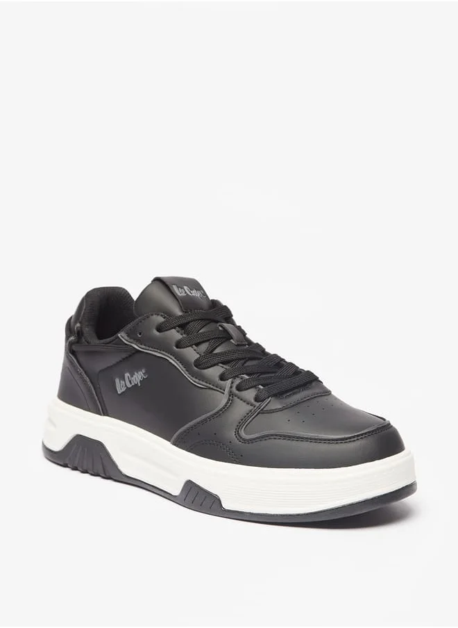 لي كوبر Mens Panelled Lace-Up Sneakers