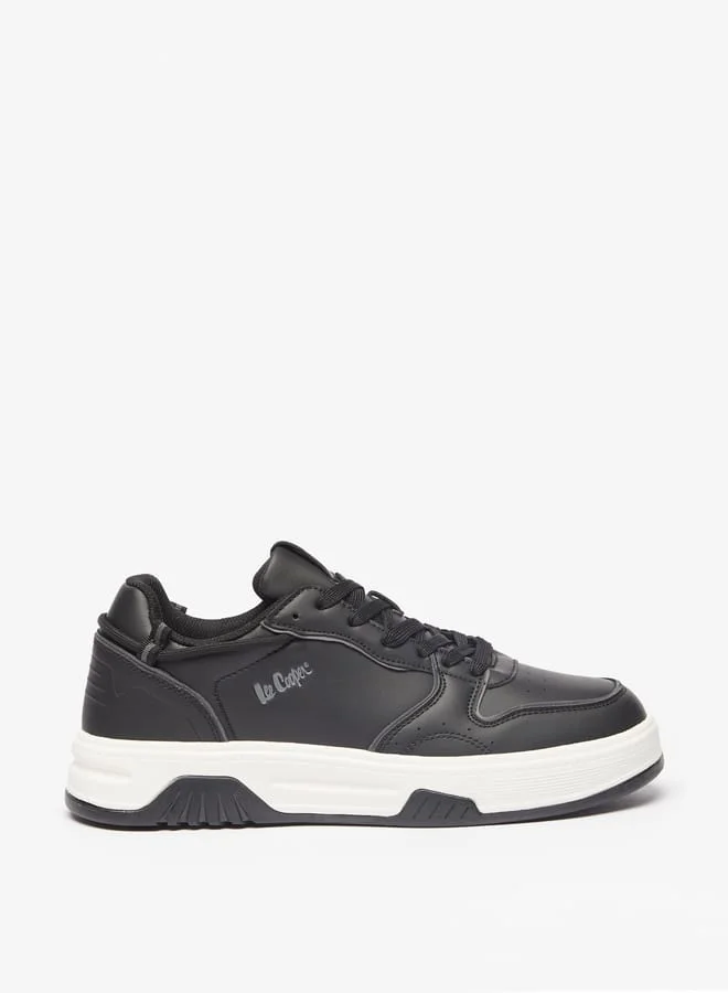 Lee Cooper Mens Panelled Lace-Up Sneakers