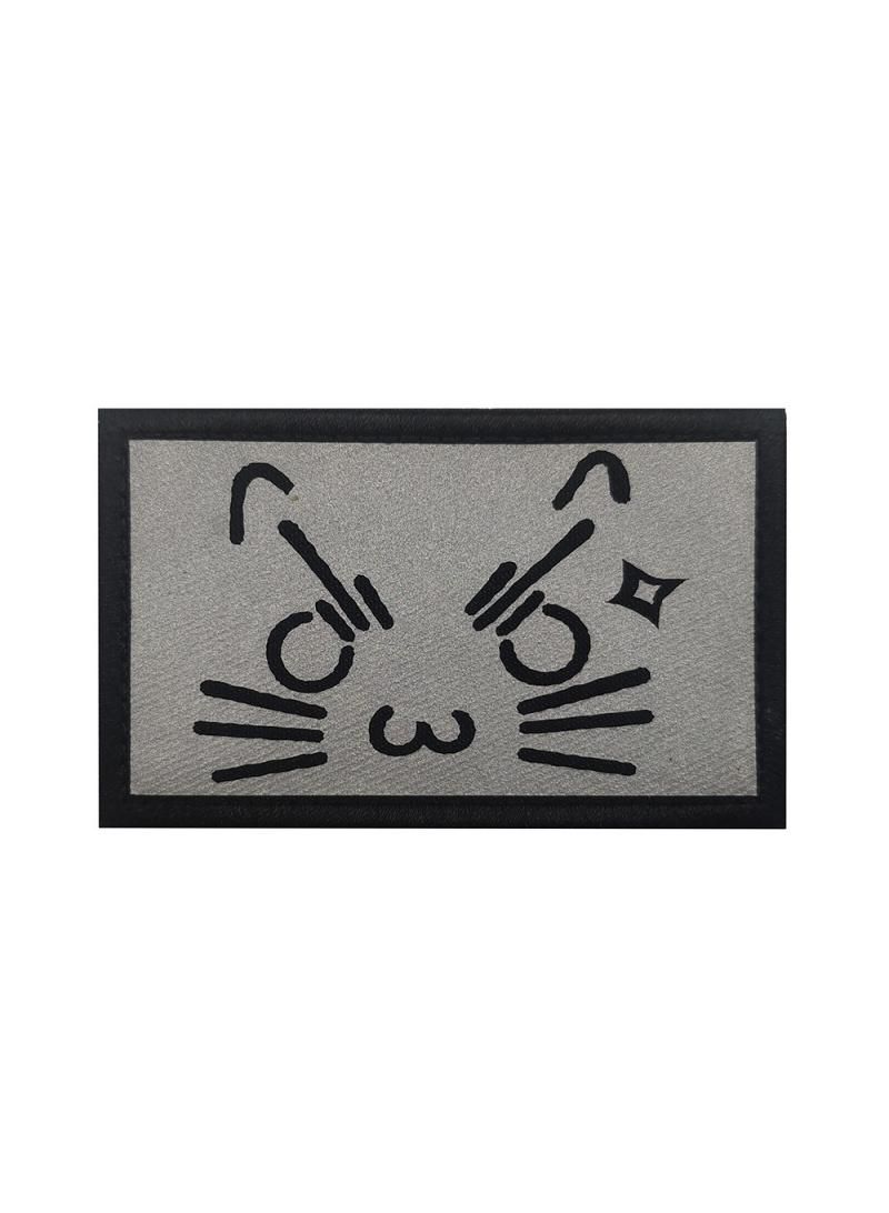 Generic Graffiti Animal Creative Painting Cartoon Cat Reflective Velcro Emblem Bag Tips Ascent  - Image 1