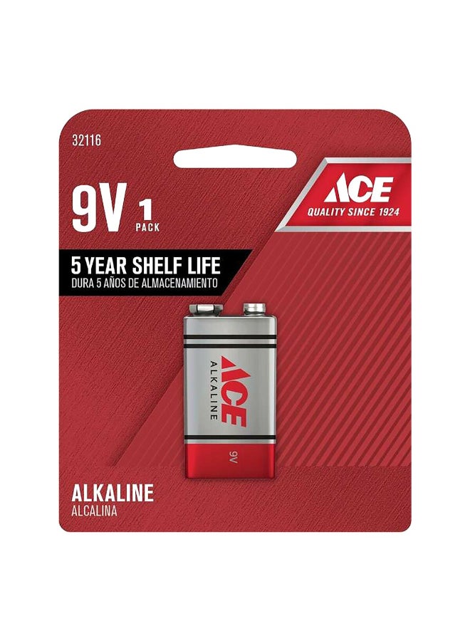 آيس بطارية قلوية 9 فولت فائقة وذات أداء عالي ومتينة باللونين الفضي والأحمر تدوم لفترة طويلة 1.7 x 37.74 x 17.09 سم 6LR61UD-1B