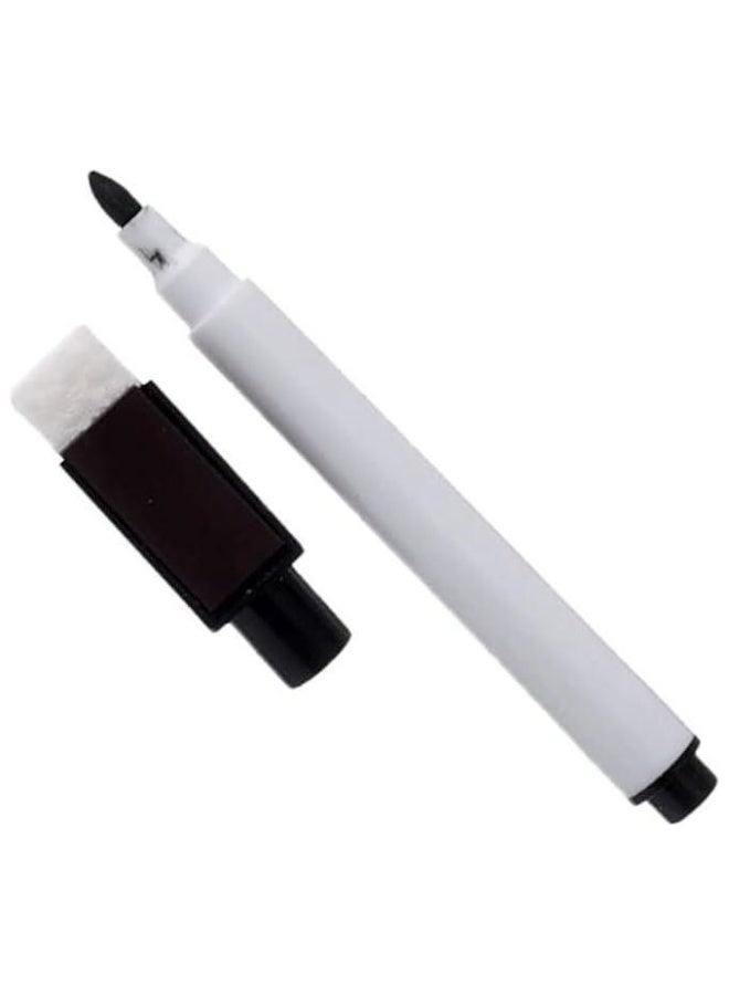 Magnetic Whiteboard with Pen and Holder – 20*30cm Dry-Erase Board with Silver Frame, Erasable Marker, Magnetic Pen Clip, and Magnets – Ideal for Office, Study, Planning, Teaching, and Daily Notes – Lightweight, Durable, and Easy to Mount - Image 2