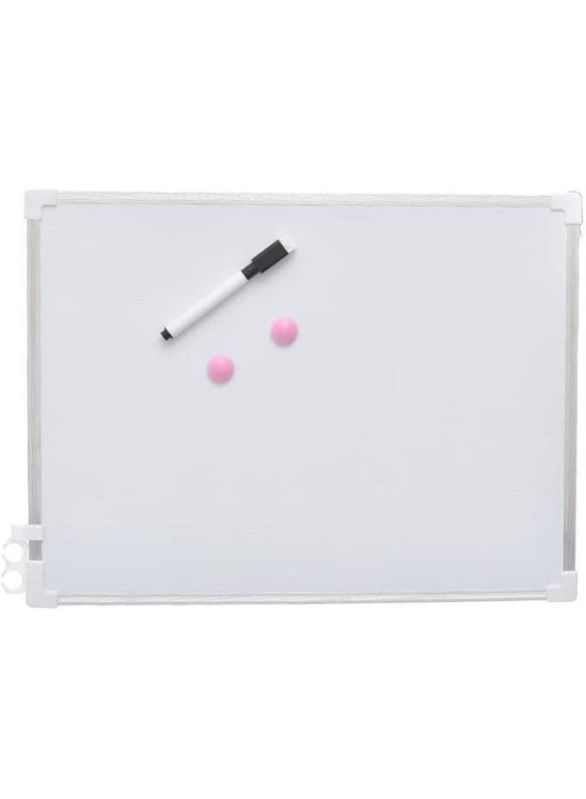 Magnetic Whiteboard with Pen and Holder – 20*30cm Dry-Erase Board with Silver Frame, Erasable Marker, Magnetic Pen Clip, and Magnets – Ideal for Office, Study, Planning, Teaching, and Daily Notes – Lightweight, Durable, and Easy to Mount - Image 3