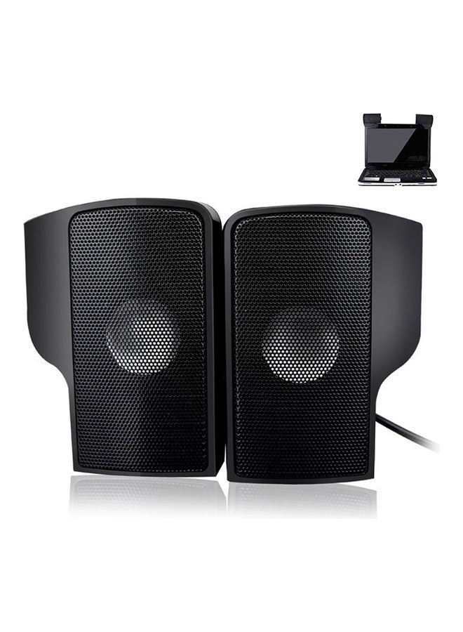 NIBEMINENT Mini Stereo Speaker Black  - Image 2