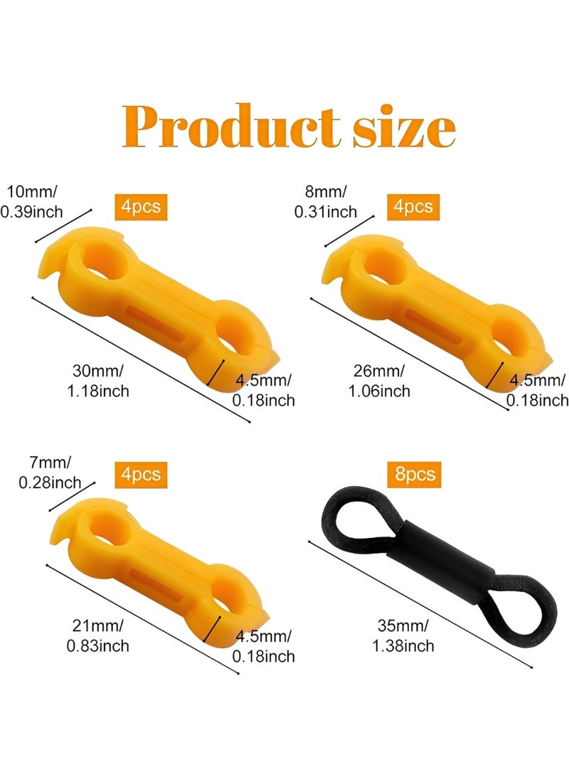 مجموعة من 20 رباطًا لتصحيح أرجل الكتاكيت، دعامة لعلاج تباعد الأرجل والعرج مع دعامة مباعدة، مناسبة للكتاكيت والسمان والبط - Image 2