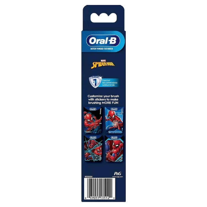 Oral-b  Battery Toothbrush Featuring MARVEL SPIDER-MAN for Kids 3+, Precision Clean, Plaque removal, Healthy Gums - DB 5.510.1K for Men | Best Price UAE