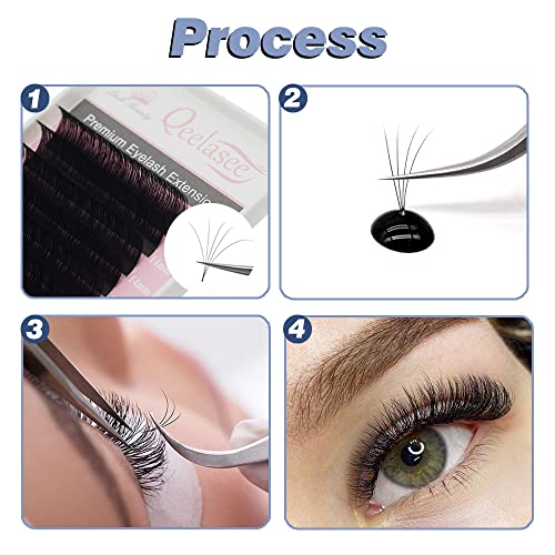 Qeelasee Eyelash Extensions Fake Mink Individual Lashes 0.05 C Curl 9mm Volume Eyelash Extension Salon Use… (C, 9mm) - Image 5