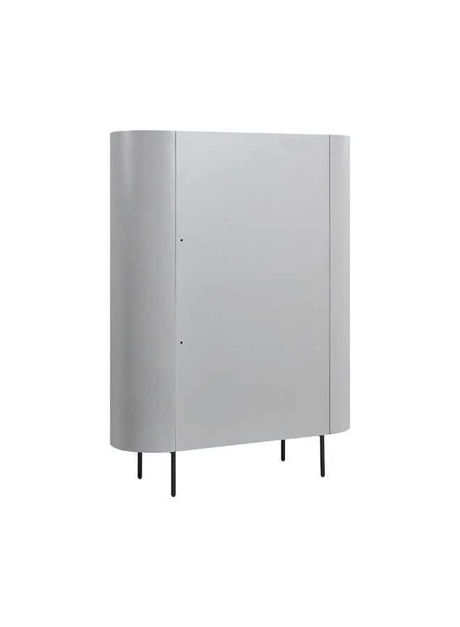 DANUBE HOME Lenwort Curio Display Cabinet | Strong And Sturdy Kitchen Organiser Rack | Modern Design Sideboard Cabinet Side Board For Dining Room Bar Kitchen L118xW40xH160cm - Beige/Black - Image 5