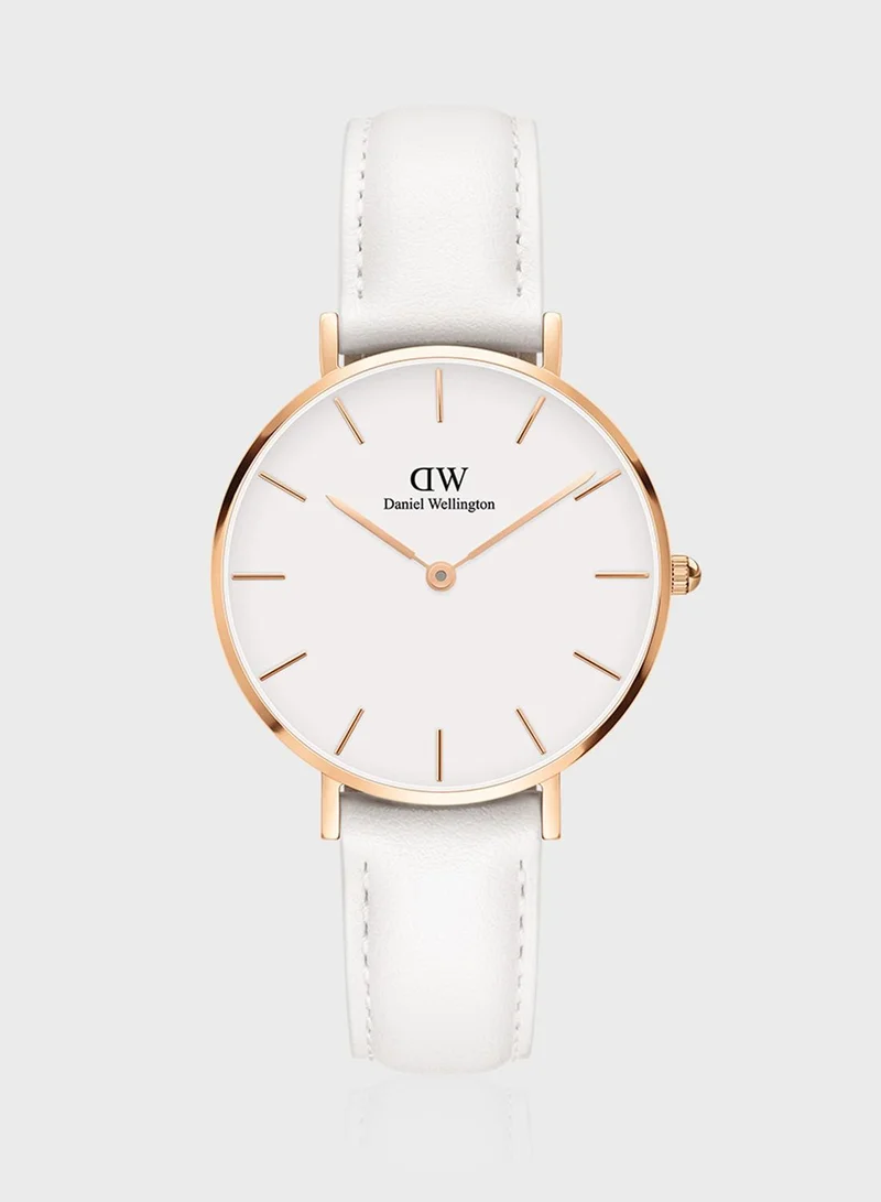 DANIEL WELLINGTON Petite Bondi RG White 32mm Watch + Classic Bracelet, RG