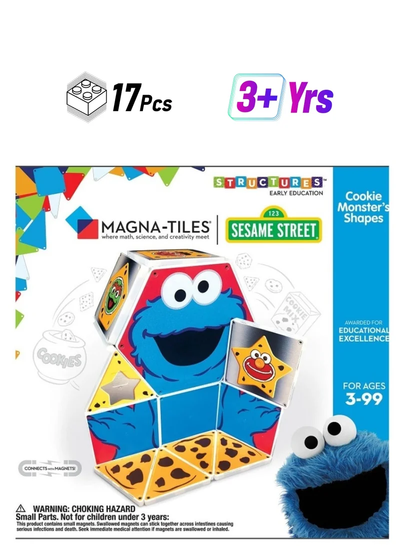 ماجنا-تايلز CreateOn Sesame Street | Cookie Monster's Shapes