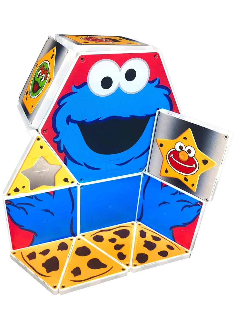 ماجنا-تايلز CreateOn Sesame Street | Cookie Monster's Shapes