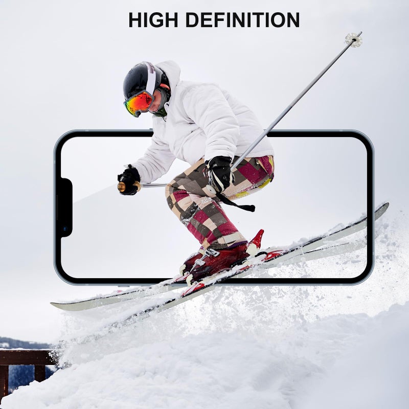 SIBEITU 3 Pack Screen Protector for iPhone 15 Pro Max with 3 Pack Camera Lens Tempered Glass Protector, 6.7 Inch HD Clear 9H Hardness Glass Film Full Coverage, Scratch Resistent, Bubbles Free - Image 3