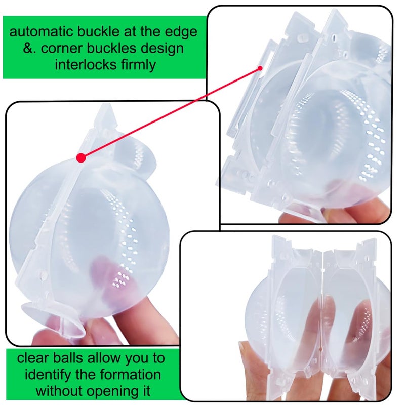 MIIIM 20 PCS Air Layering Propagation Kit with Zip Ties, Reusable Grafting Ball, Clear Air Layering Pods, Rooting Ball for Fast Propagation (Small) - Image 3
