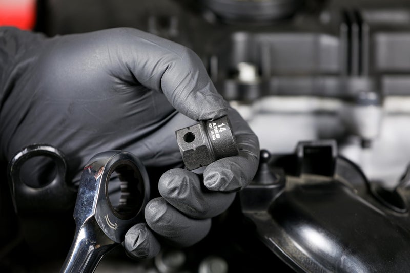 ARES 29018 â€“ 14-Piece 3/8-Inch Drive Metric Low Profile Nano Impact Socket Set â€“ Impact Grade Sockets Offer Greater Clearance Than Typical Shallow Sockets â€“ Includes Aluminum Storage Rail - Image 5