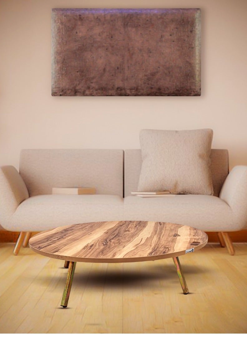 Living Foldable legs floor center table for living room, kitchen, meeting room, multi-functional coffee table  80cm - Image 4