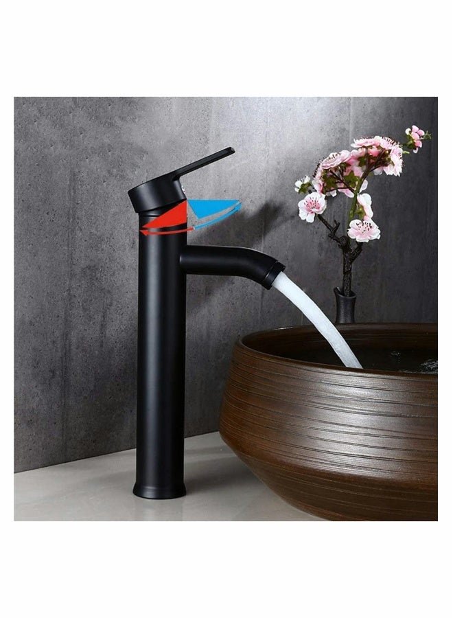 Stylish Black Stainless Steel Bathroom Faucet Basin Mixer Tap for Home and Kitchen Modern Design - Image 3