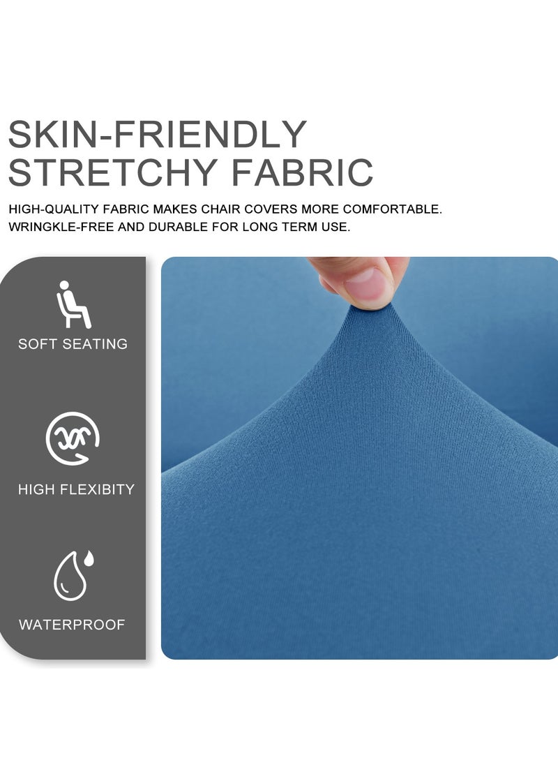 DUNISO Gaming Chair Covers Stretch Washable Computer Chair Slipcovers for Armchair, Swivel Chair, Reclining Racing Gaming Chair,Computer boss Chair ( Blue)  - Image 5
