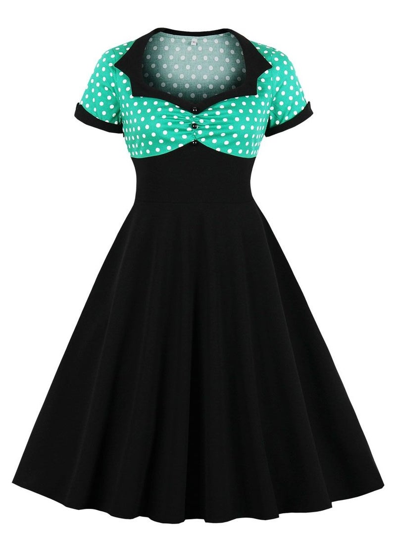 Loquat Polka Dot Elegant Dress  - Image 1