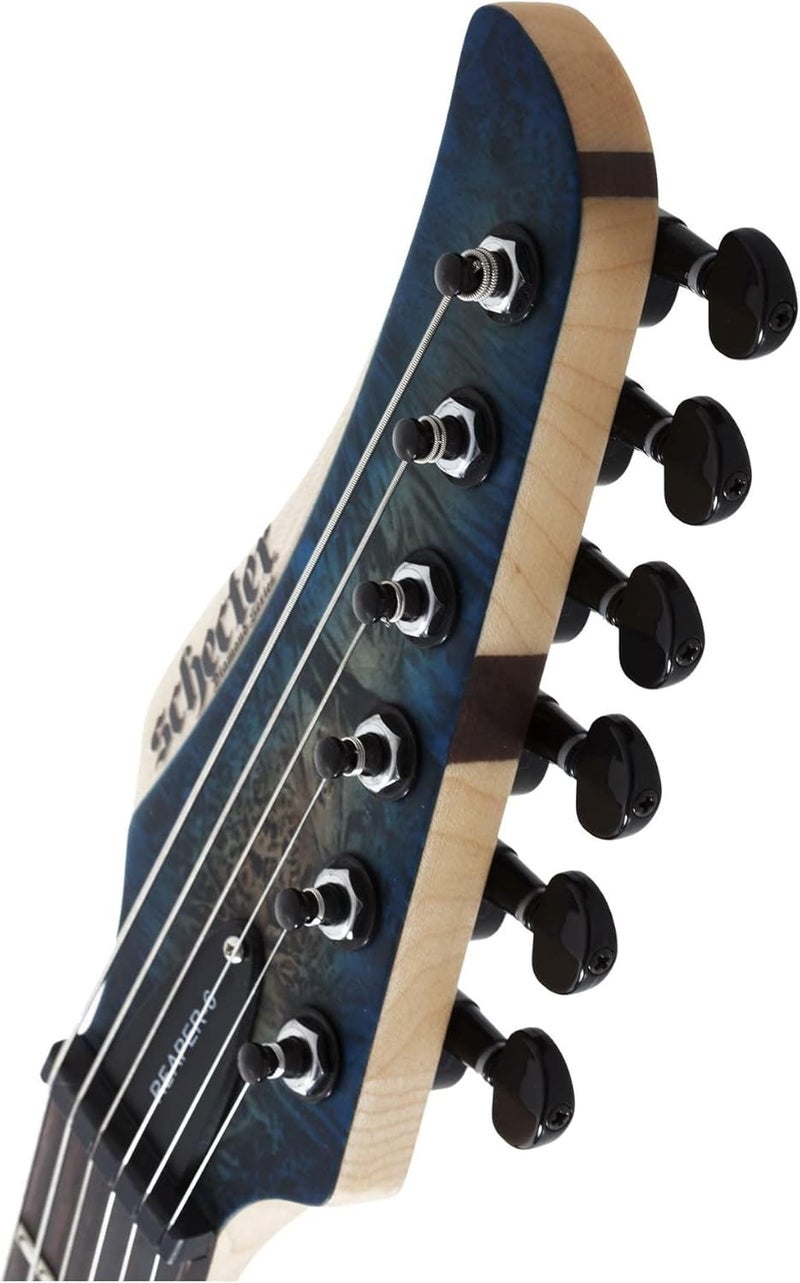 Schecter Reaper-6 Electric Guitar - Satin Sky Burst - Image 5