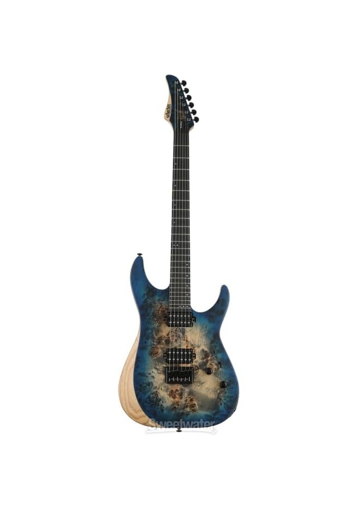 Schecter Reaper-6 Electric Guitar - Satin Sky Burst - Image 4