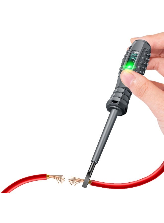 2-in-1 High Torque Strong Magnetic Flathead Phillips Screwdriver Electricity Detector Electric Non-Contact Voltage Tester Pen Electrical Current Power Circuit Live Wire Electrician Tester - Image 3
