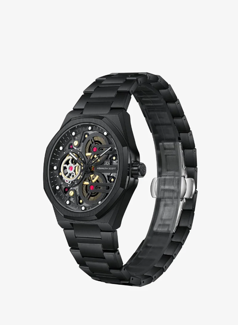 كينيث سكوت Men's Stainless steel Miyota 3H Watch K26012-BBBB - 43 mm