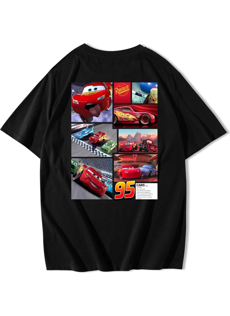 بي ار زد كولكشن Unisex Oversize Cars T-Shirt