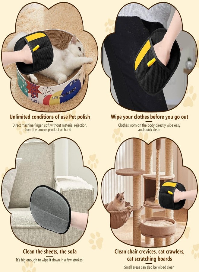 WANGXYZ 2PCS Pet Hair Remover Gloves, Electrostatic Pet Hair Removal Gloves for Cats & Dogs, Reusable Double Sided Pet Hair Remover,Versatile Grooming Gloves for Washing, Deshedding, Grooming - Image 2