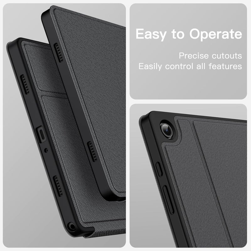 جي تيك حافظة لجهاز سامسونج جالاكسي تاب A9+ / A9 بلس 11 بوصة 2023، غطاء حماية رفيع مع حامل فوليو، رؤية متعددة الزوايا، خاصية الإيقاظ/السكون التلقائي، لون أسود - Image 5