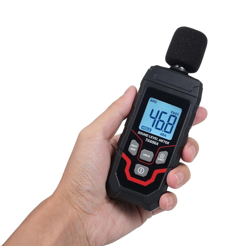 TA656A كاشف ضوضاء عالي الدقة مقياس مستوى الصوت 30-130 ديسيبل مقياس ديسيبل محترف محلل صوت - Image 4