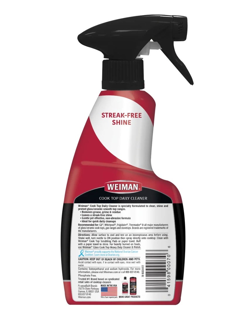Weiman Weiman Cooktop Daily Cleaner 12oz Removes Grease and Oily Residue  - Image 2