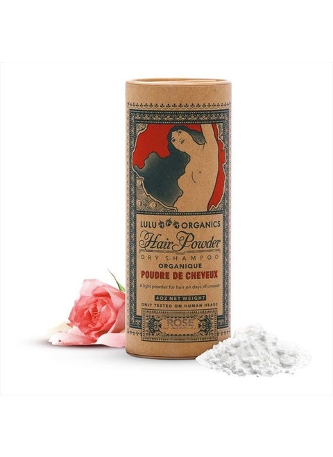 Hair Powder, All-Natural Dry Shampoo, Talc-Free Shampoo for Oily Hair, Rose Musk, 4 oz