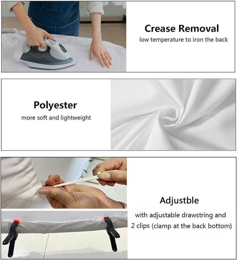 Laeacco 65x65ft Blue Carousel Round Backdrop Circus Carnival Theme Circle Backdrop Cover Golden Horse Amusement Park Carousel Photography Background for Boys Girls Birthday Party Photo Booth Props - Image 5