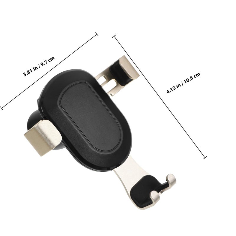 Light Gold Air Vent Phone Holder Adjustable Clip Car Mount For Smartphones - Image 3