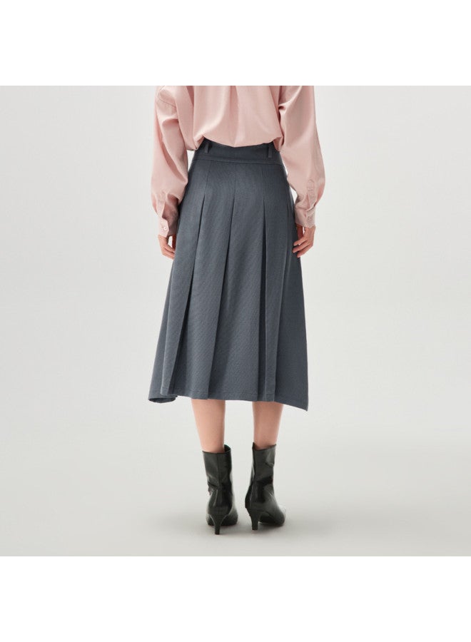 HLA A-Line Business Midi Skirt For Autumn And Spring, Slimming And Elegant Half Skirt - Image 5