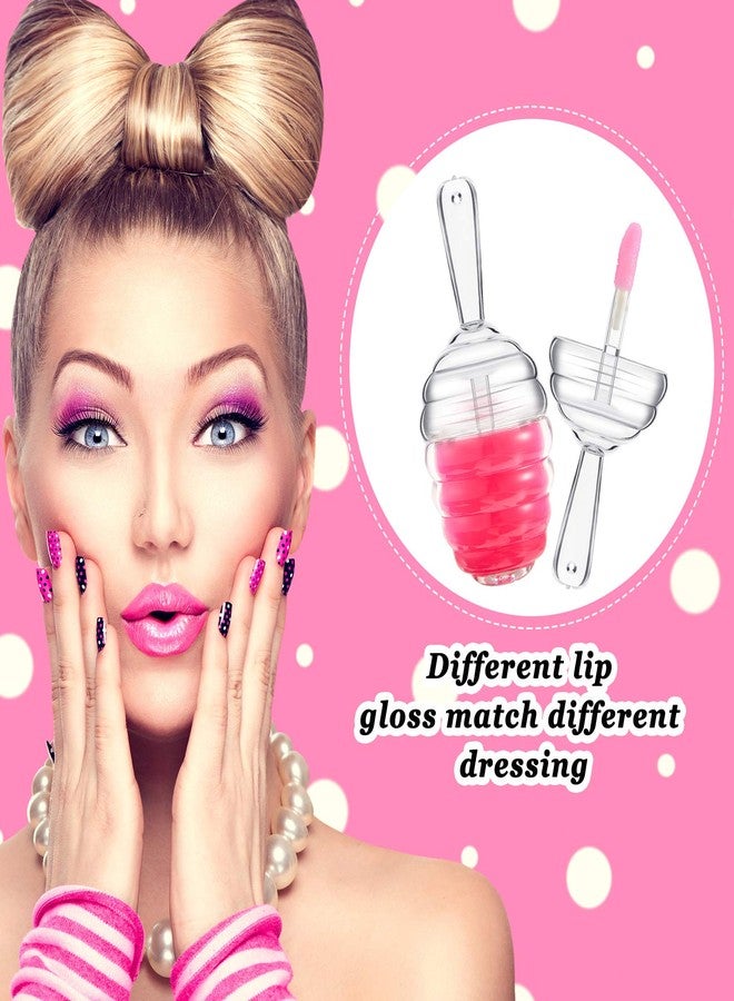 Maitys 18 Pieces Empty Lip Gloss Tubes Honey Pots Shaped Plastic Gloss Container Mini Clear Refillable Lip Balm Bottle Container with 2 Pieces Plastic Funnels for Women DIY Cosmetics, 6 ml - Image 4