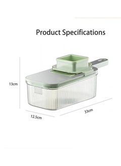 StainlessSteel Vegetable Chopper, Multifunctional 9-in-1 Food Choppers onion Chopper Vegetable Slicer Cutter Dicer Veggie Chopper With 6 Blades,Colander Basket,Container For Salad/Potato/Carrot/Garlic - pzsku/Z378E1F086FE05038DBD6Z/45/_/1727341394/204972a7-d145-47e0-802d-6bf603f6e208