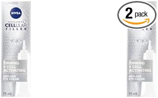 NIVEA Hyaluron Cellular Filler AntiAge Eye Cream 15 ml Moisturising Anti Ageing Cream for Eye Area Powerful Hyaluronic Acid Eye Cream for Wrinkles and Dark Circles Pack of 2 - Image 1