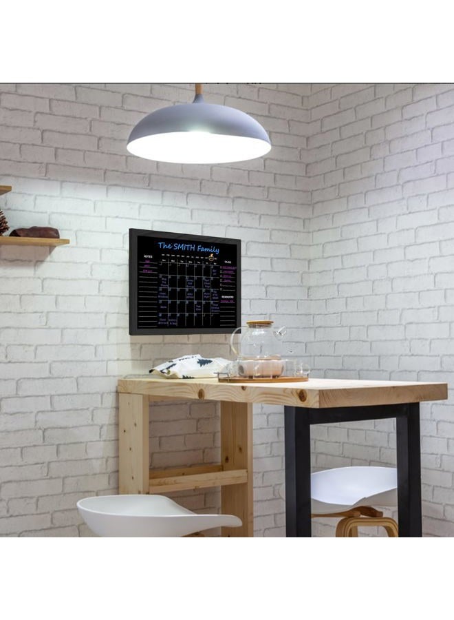 TORASO Chalkboard Calendar, 13” × 17“ Small Size Calendar Magnetic Chalk Board, Monthly and Weekly Chalkboard, Family Planner(Family-HB-3343) - Image 5