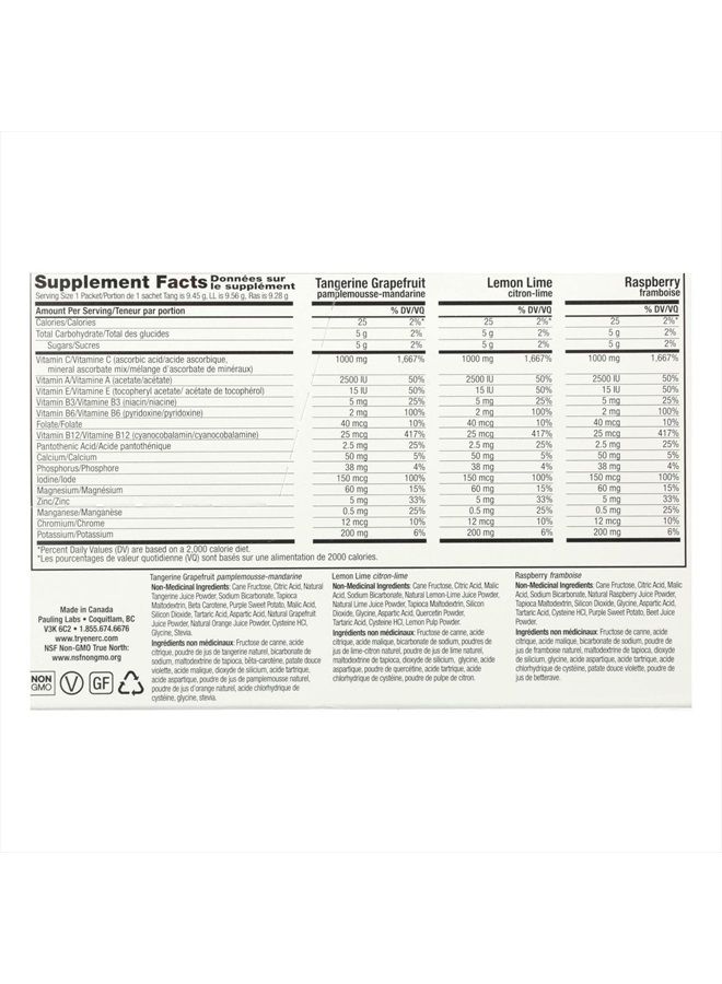 Ener-C Variety Pack Multivitamin Drink Mix, 1000mg Vitamin C, Non-GMO, Vegan, Real Fruit Juice Powders, Natural Immunity Support, Electrolytes, Gluten Free, 30 Count (Pack of 1) - Image 2