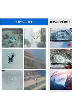 SYOSI Windshield Crack Repair Kit, 2Pcs Black Windscreen Repair Kit, Repair Fluid Kit, Car Windshield Kits DIY Cars Window Tools, Glass Corrector Set, Crack Repairing, Nicks for Car  - Image 5