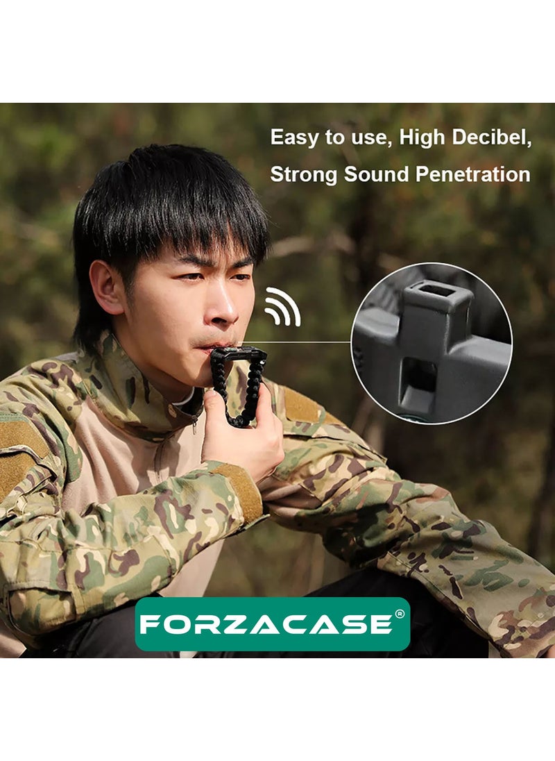 Forzacase - Multi-Purpose Parachute Rope Bracelet with Compass and Pressure Survival Bracelet - FC657 - Image 1