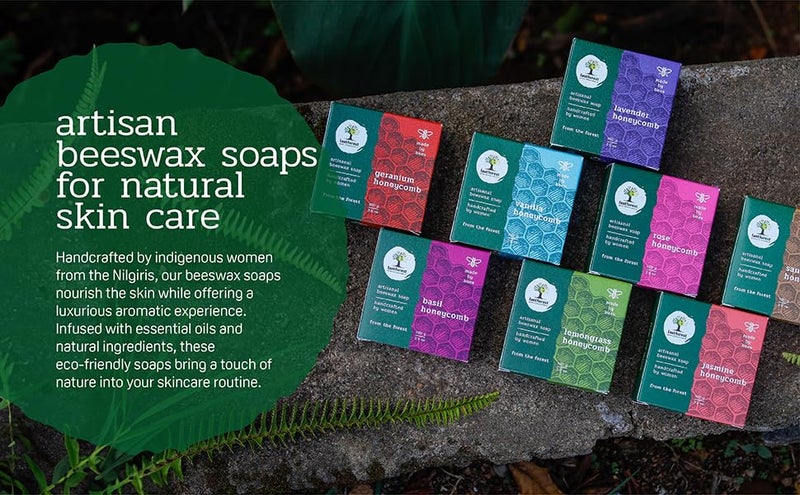 Last Forest Beeswax Soap 150gm Herbal Bathing Soap for Glowing Skin Handcrafted Handmade 100 Ingredients Moisturizing Beeswax Bathing Soap for Men Women Thyme - Image 3